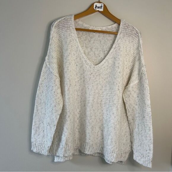 Miracle USA Lightweight Cream Knit Sweater Women's S/M Great Preworn Condition - Picture 1 of 7